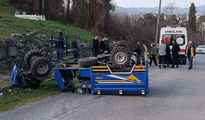 Zonguldak'ta patpat devrildi: 5 kişi yaralandı