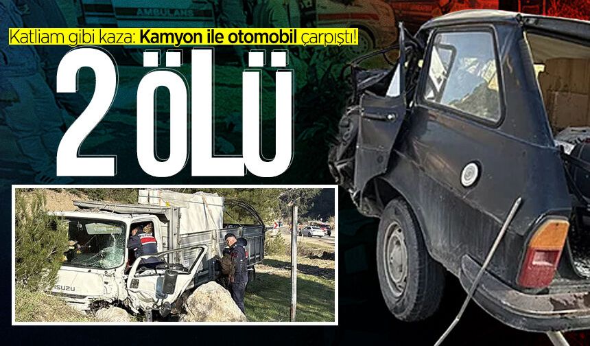 Katliam gibi kaza: 2 ölü 4 yaralı!