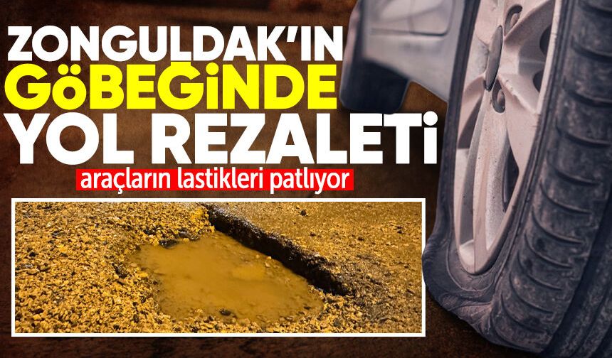 Zonguldak’ın göbeğinde yol rezaleti!