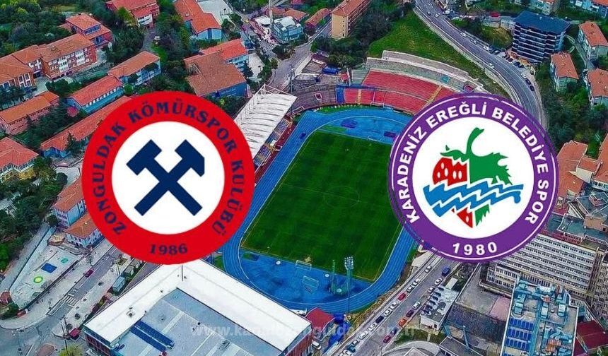 Derbi gibi maç: Zonguldak Kömürspor ve Ereğli Belediyespor 13:30 da başlayacak!