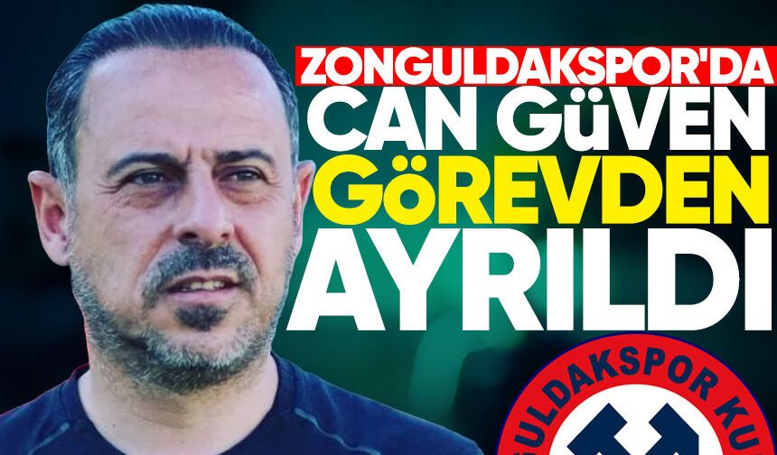 Zonguldakspor'da Can Güven dönemi sona erdi