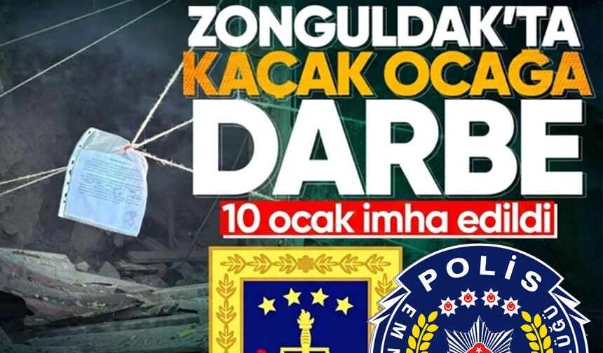 Zonguldak’ta 10 kaçak maden ocağı imha edildi