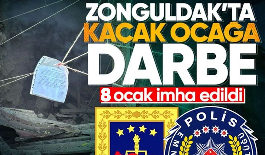 Zonguldak'ta 8 maden ocağı bombalandı