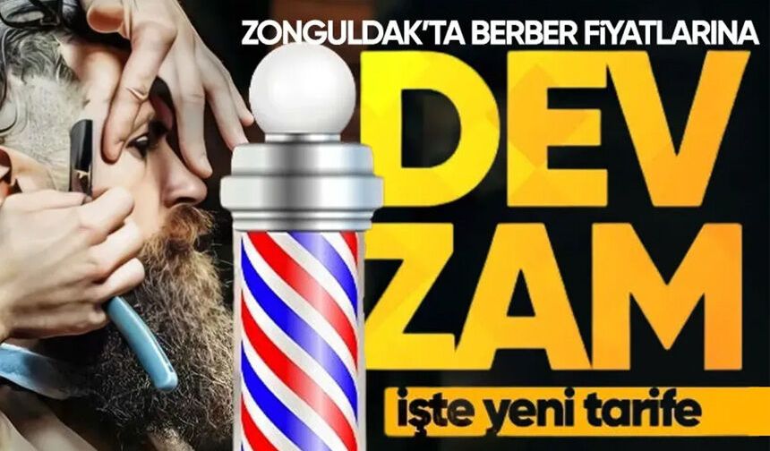 Zonguldak’ta erkek kuaförlerine zam geldi
