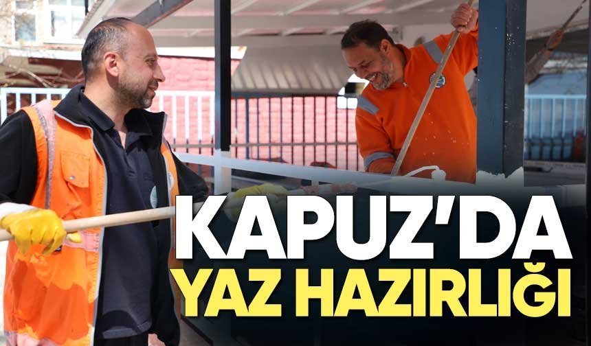 Kapuz Plajı’nda Sezon Öncesi Hummalı Çalışma