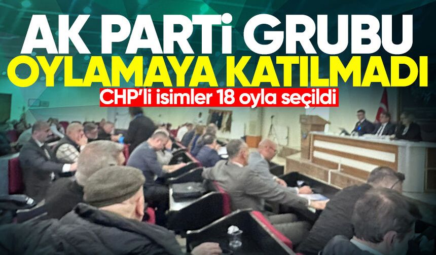 AK Parti grubu oylamaya katılmadı, CHP’li isimler 18 oyla seçildi