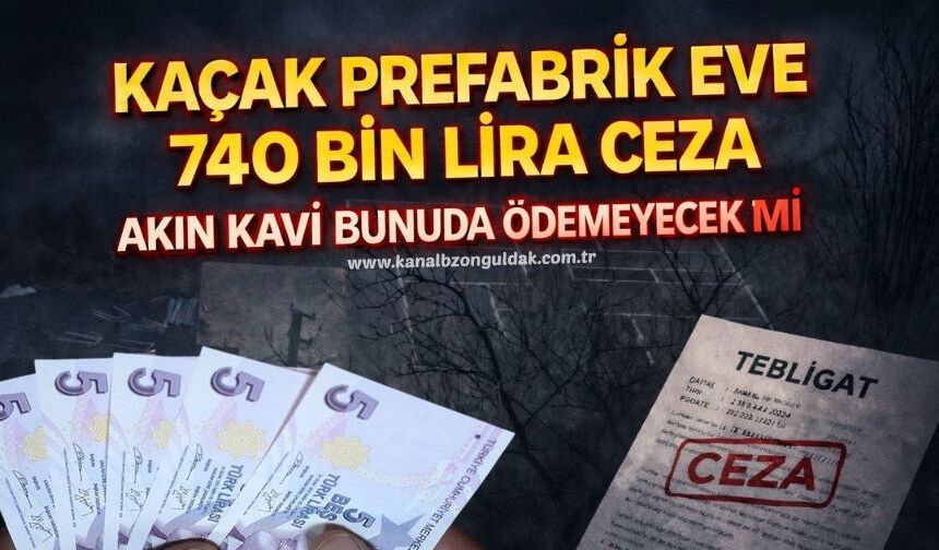 Kavi’nin kaçak yapısına 740 bin lira ceza yazıldı: Ayrıca suç duyurusunda da bulunuldu!