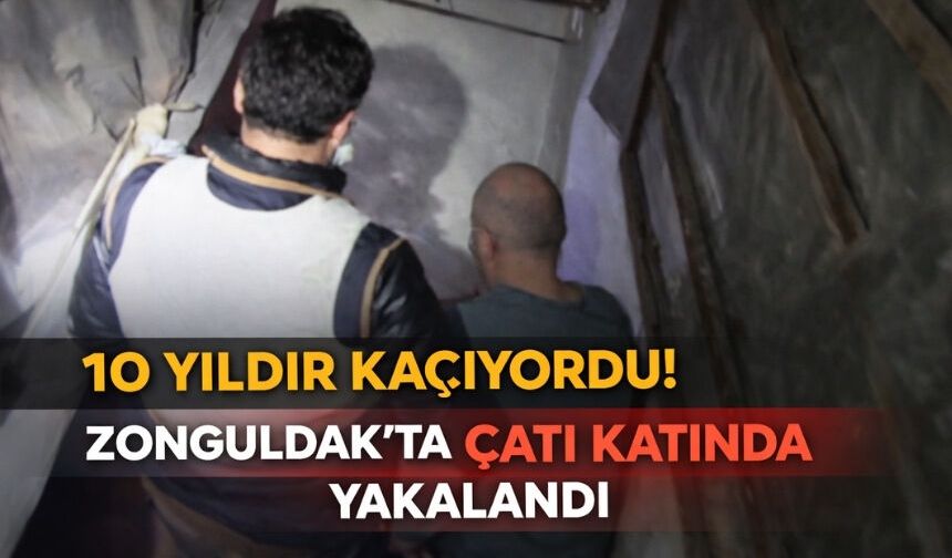 FETÖ firasi 10 yıl sonra çatıda saklanırken yakalandı