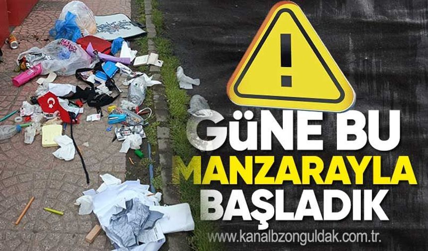 GÜNE BU MANZARAYLA BAŞLADIK