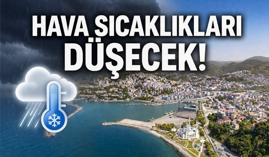 Zonguldak'ta yağmur etkisini kaybederken hava sıcaklığı düşecek