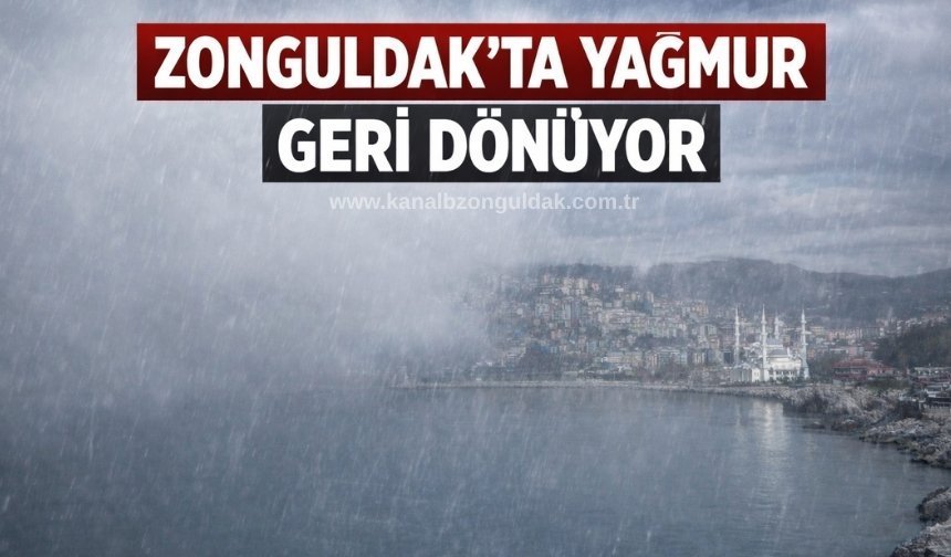 Zonguldak’ta hava sıcaklıkları düşüyor yağmur geri geliyor