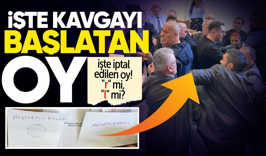 İl Genel Meclisi Başkanlığı seçiminde iptal edilen oy ortaya çıktı