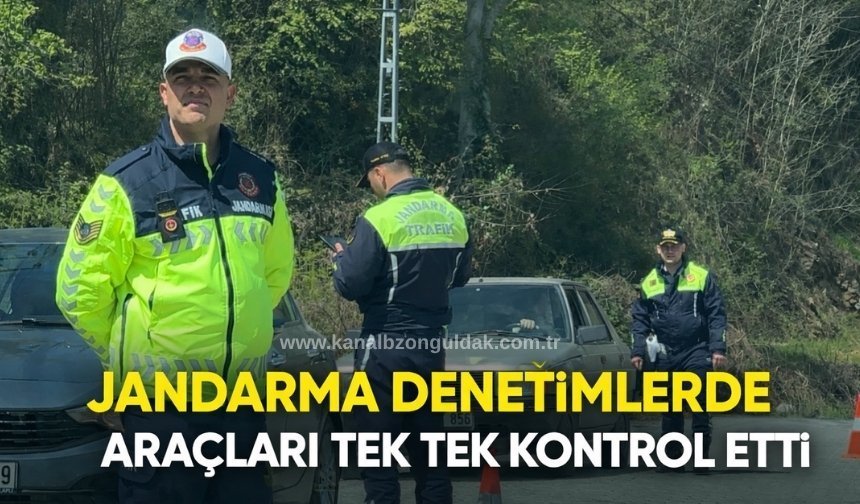 Jandarma köy yollarında denetimleri elden bırakmıyor