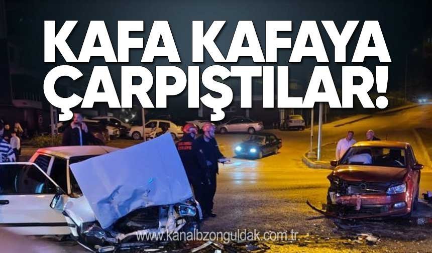 Ereğli’de Kavşakta Feci Çarpışma