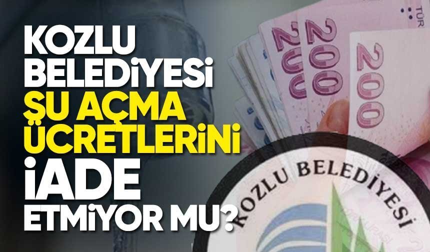 Kozlu Belediyesinde ilginç olay: Su açma ücretini iade etmediler şikayetçi olacak!
