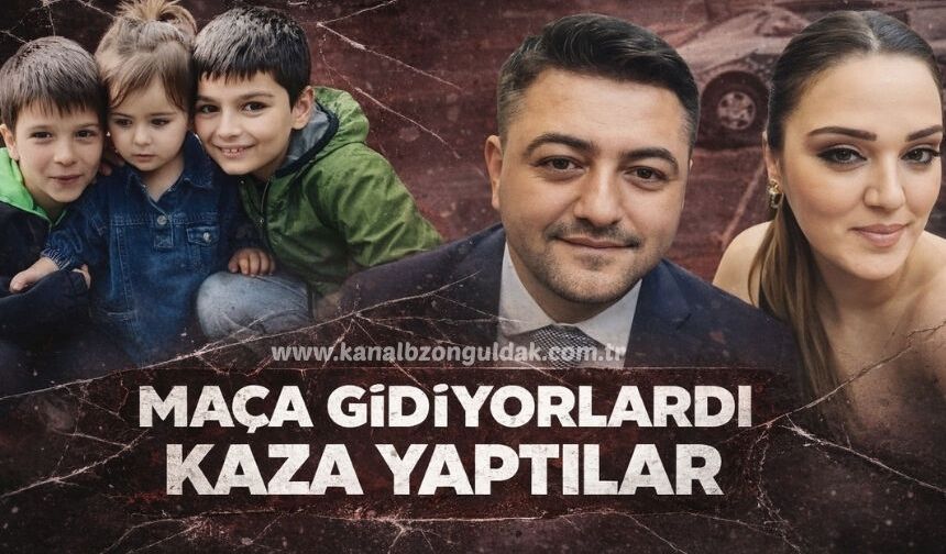 Trabzonspor maçına giderken kaza yapan ailenin 3 çocuğu yoğun bakımda