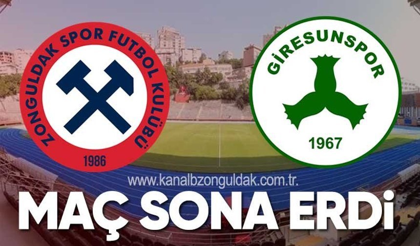 Zonguldakspor FK – Giresunspor karşılaşması sona erdi