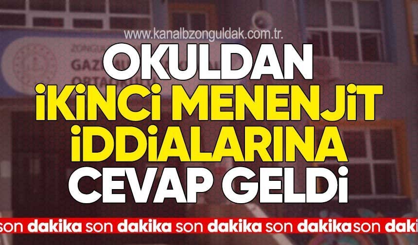 Okuldan Menenjit İddialarına Yalanlama: “İkinci Vaka Yok”