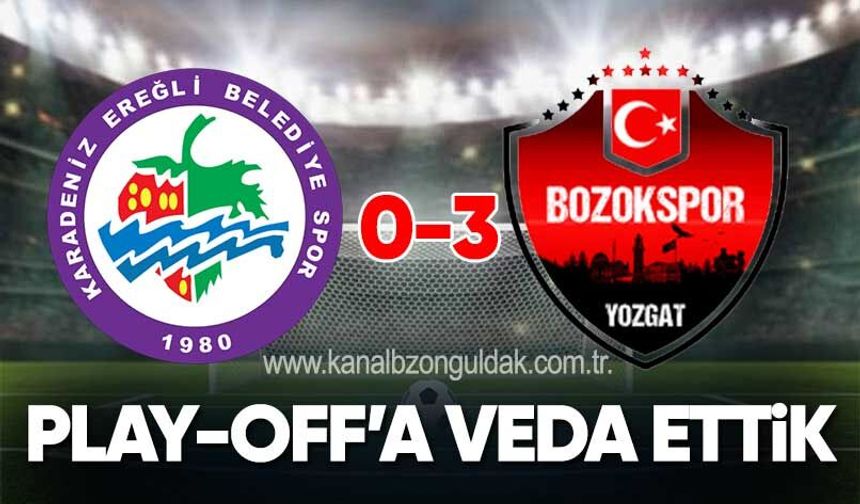 Maç sona erdi