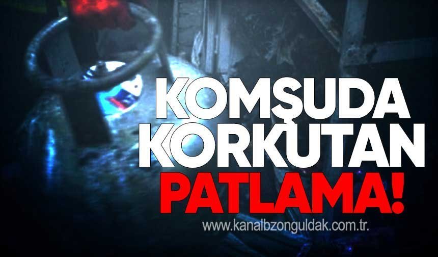 Komşuda patlama... Karı koca hastaneye kaldırıldı