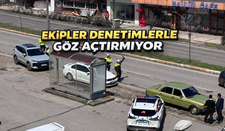Zonguldak’ta ekipler trafikte göz açtırmıyor