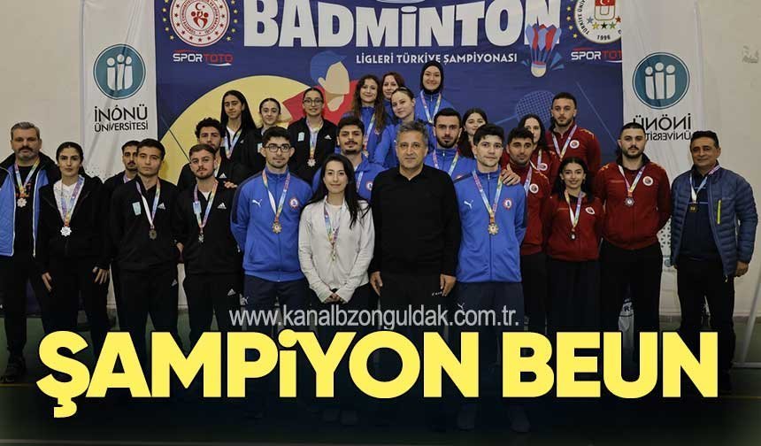 ÜNİLİG Badminton’da Şampiyon BEUN
