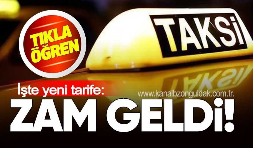 Zonguldak'ta taksiye zam!