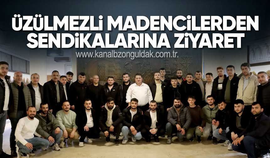 Üzülmezli madencilerden sendikalarına ziyaret