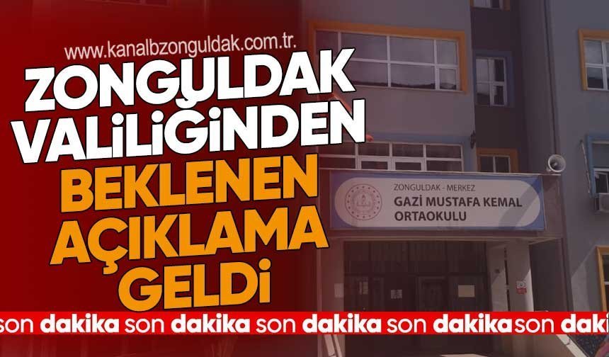 Zonguldak Valiliğinden beklenen menenjit açıklaması geldi