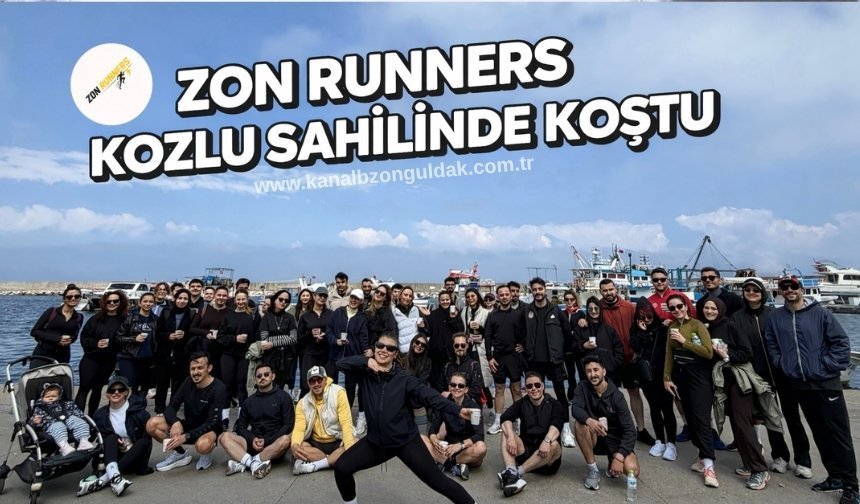 Zon Runners ekibi pazar koşusuyla sahili renklendirdi