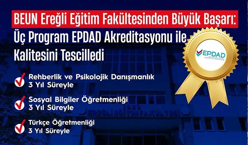 BEUN Ereğli Eğitim Fakültesinden Büyük Başarı