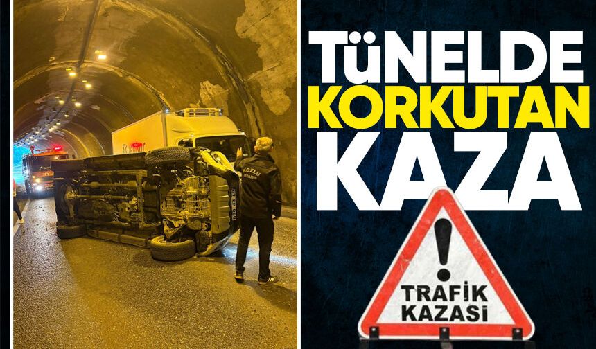 Değirmenağzı Tüneli'nde korkutan kaza