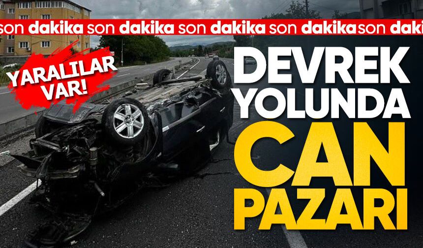 Kontrolden Çıkan Otomobil Takla Attı: Yaralılar Var