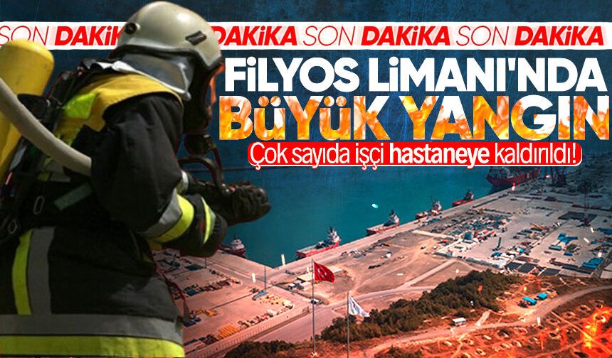 Filyos Limanı'nda büyük yangın: Çok sayıda işçi hastanelik oldu!