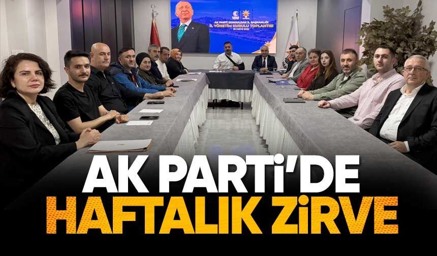AK Parti Zonguldak’ta Gündem Masaya Yatırıldı