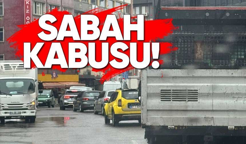 Zonguldak'ta Trafik Kilitlendi, Sürücüler İsyan Etti!
