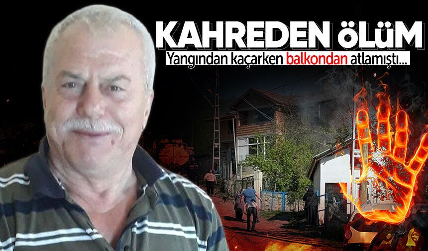 Kahreden ölüm! Yangından kaçarken balkondan atlamıştı...
