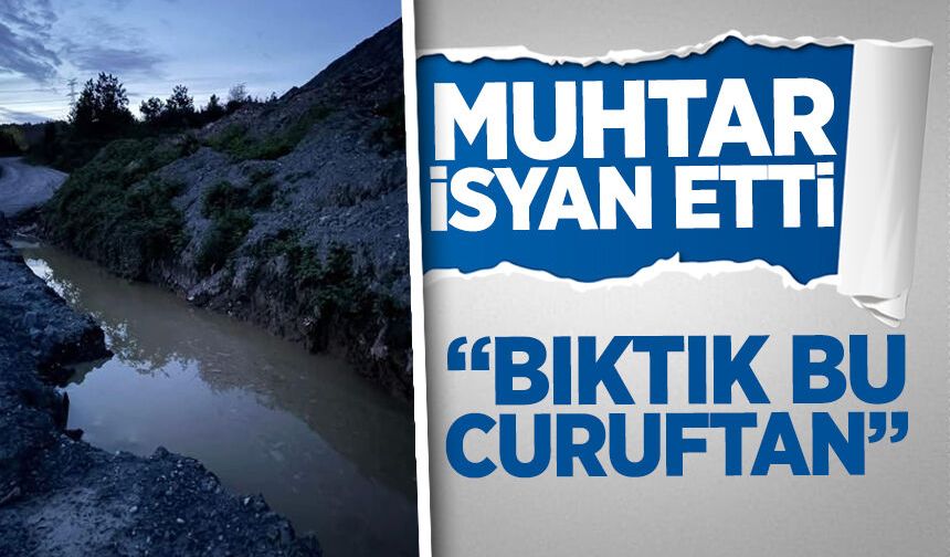 Muhtar adeta isyan etti: "Bıktık bu curuftan"