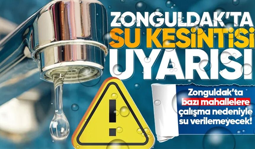 Muhtardan son dakika açıklama: 2 saat boyunca sular yok!