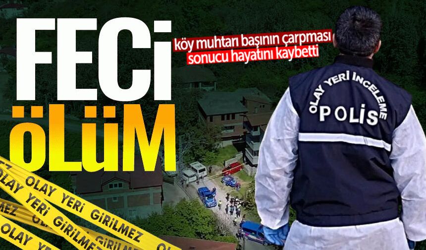 Ot biçerken dere yatağına düşen muhtar hayatını kaybetti
