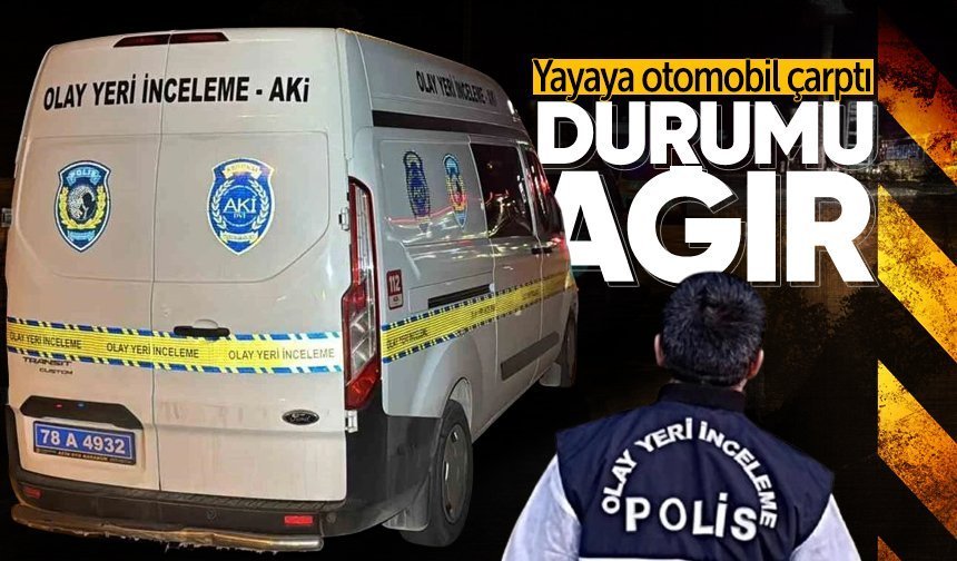 Otomobilin çarptığı yaya ağır yaralandı