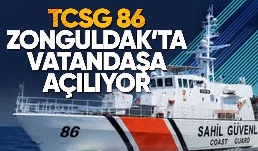 TCSG 86 Sahil Güvenlik Botu Zonguldak’ta Ziyarete Açılacak