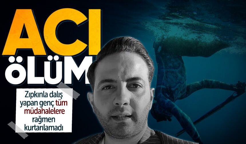 Zıpkınla dalış yapan gençten acı haber geldi!