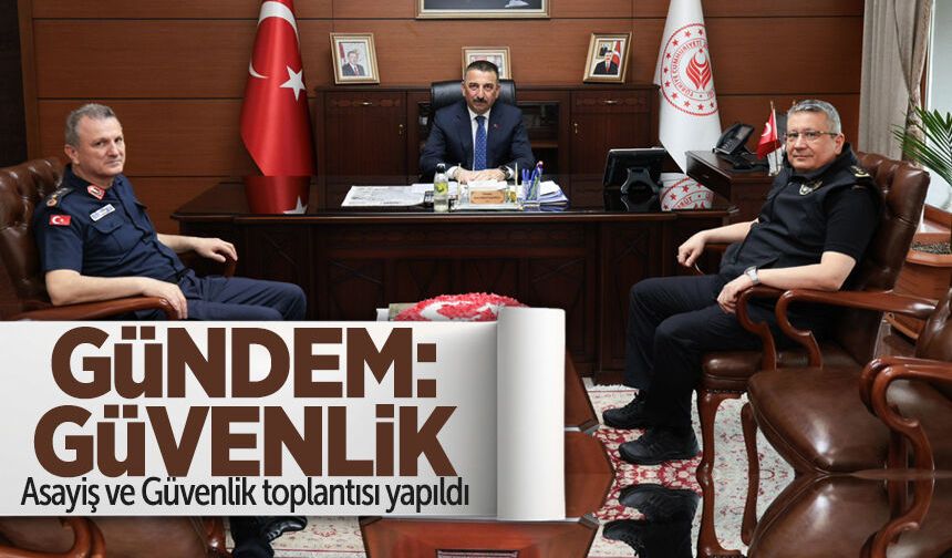 Zonguldak Valiliği'nde Asayiş ve Güvenlik toplantısı yapıldı
