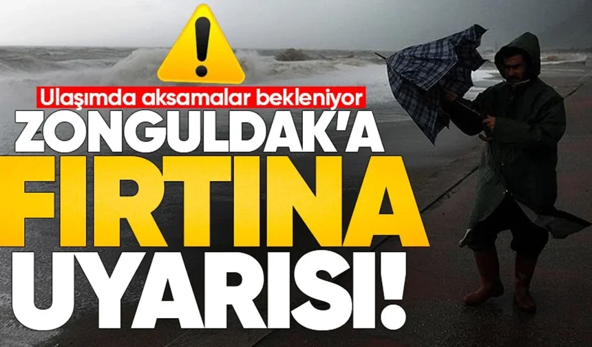 Zonguldak'a fırtına uyarısı: 75 kilometre hız ile esecek!