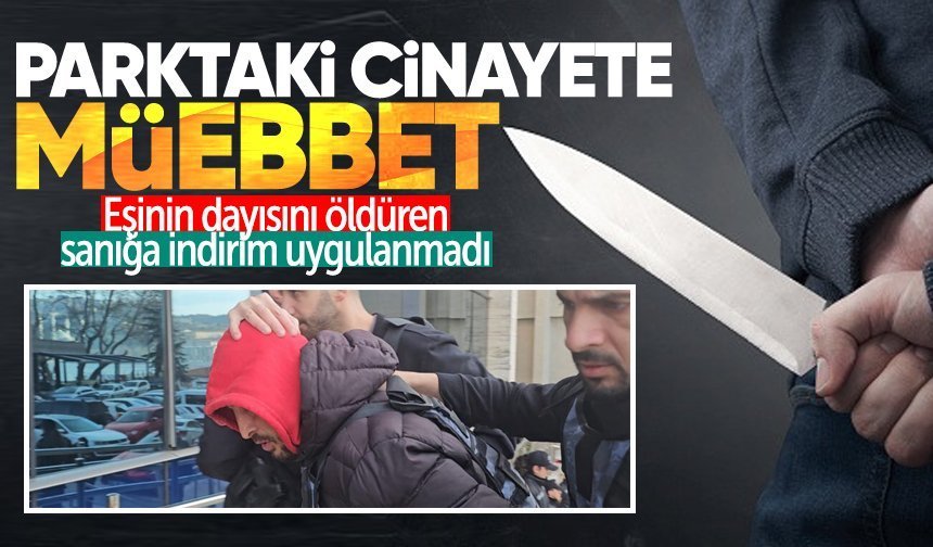 Zonguldak'ta parktaki cinayete müebbet: Eşinin dayısını öld*ren sanığa indirim uygulanmadı