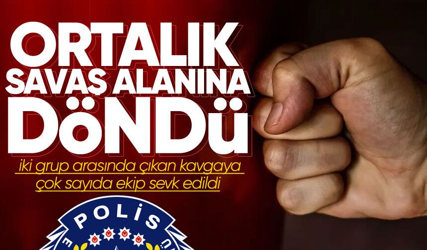 Bakacakkadı’da ortalık savaş alanına döndü! İki grup birbirine girdi...