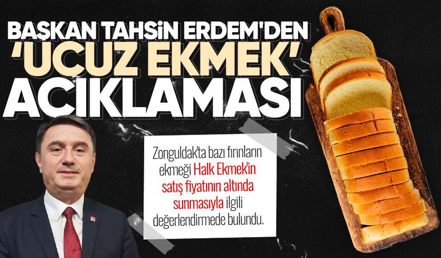 Başkan Tahsin Erdem'den 'ucuz ekmek' açıklaması: "Hiçbir fırın rakibim değil"