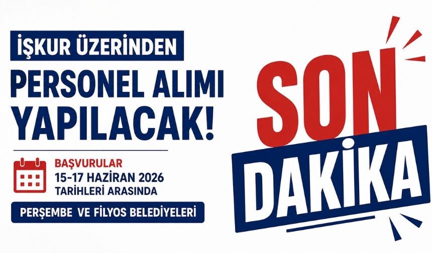 Filyos ve Perşembe Belediyeleri personel alımı yapacak