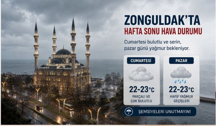 Zonguldak'ta hafta sonu planı yaparken dikkat edin: Yağış geri geldi!